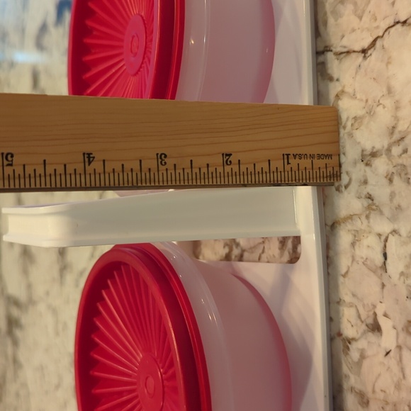 Tupperware Servalier Condiment Serving Set with caddy & two bowls - Picture 5 of 8